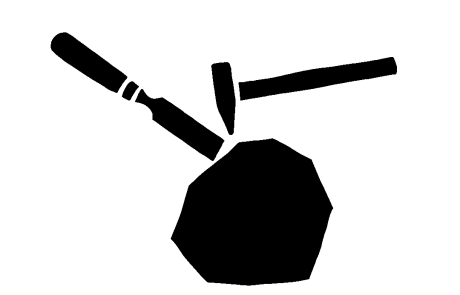 Symbol Hammer und Meißel